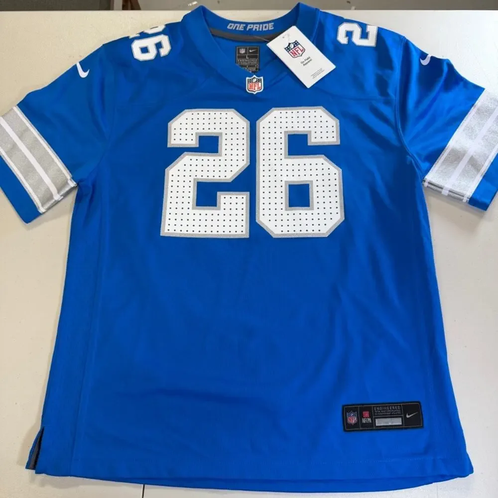 Jahmyr Gibbs Detroit Lions Nike Youth Jersey Large 14/16 NWT
